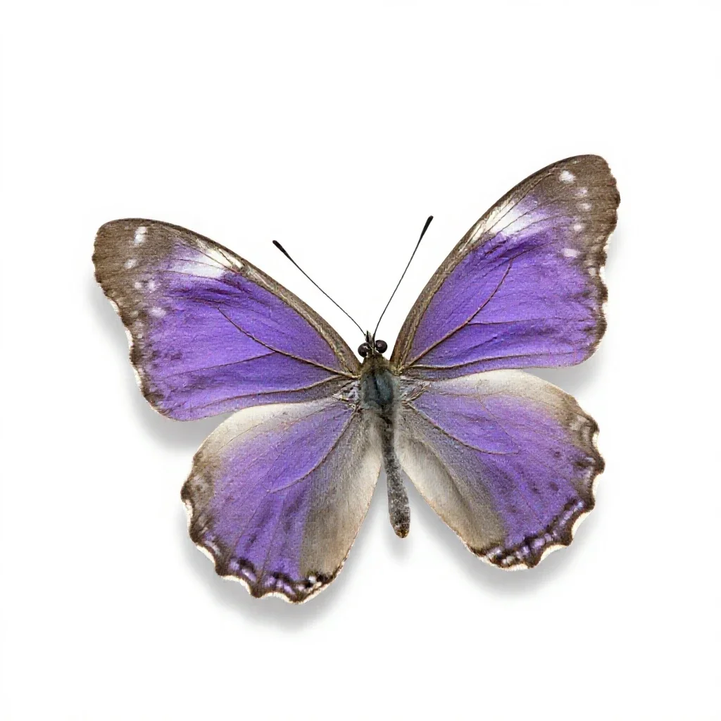 Purple emperor isolated on a white background