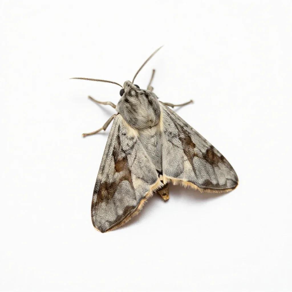 Raisin moth isolated on a white background