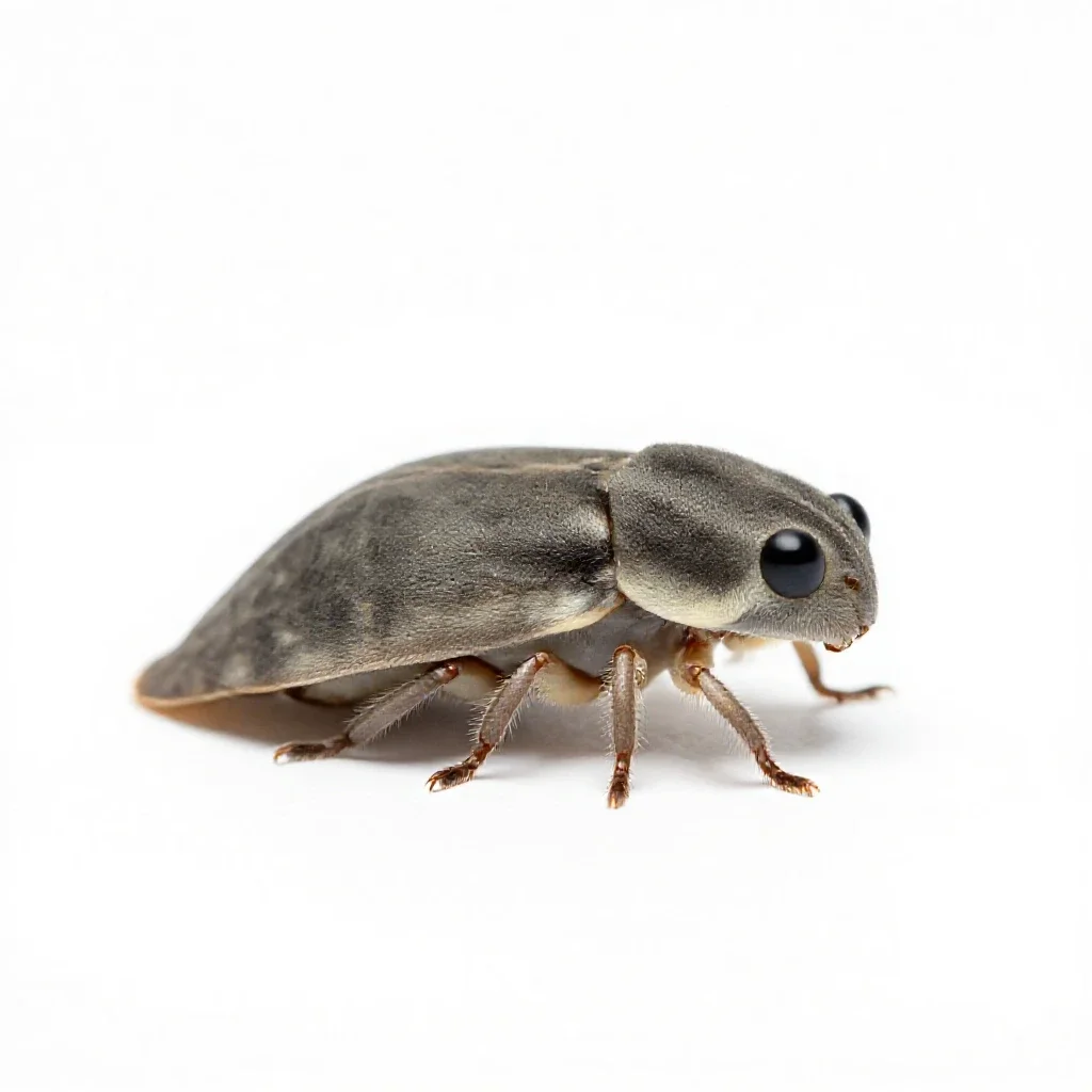 Rust mite isolated on a white background