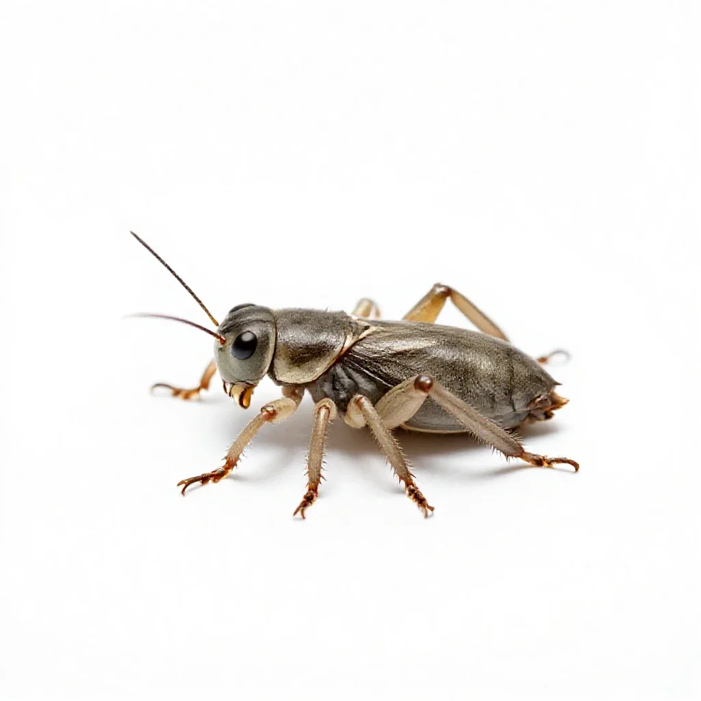 Sand cricket isolated on a white background