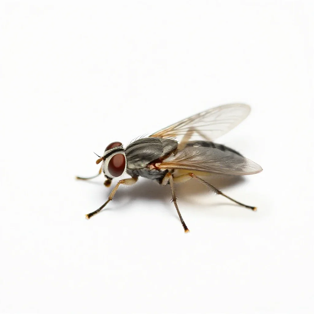 Sand fly isolated on a white background