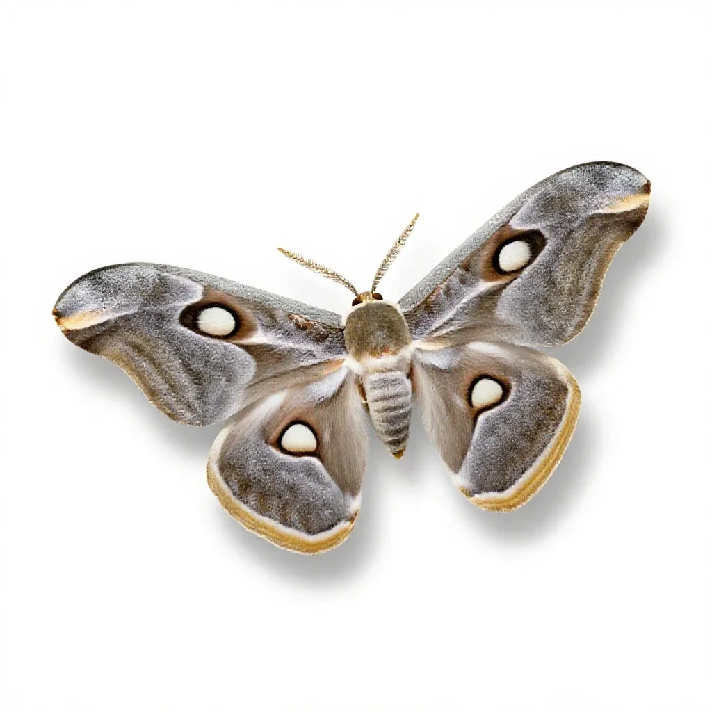Saturniid isolated on a white background