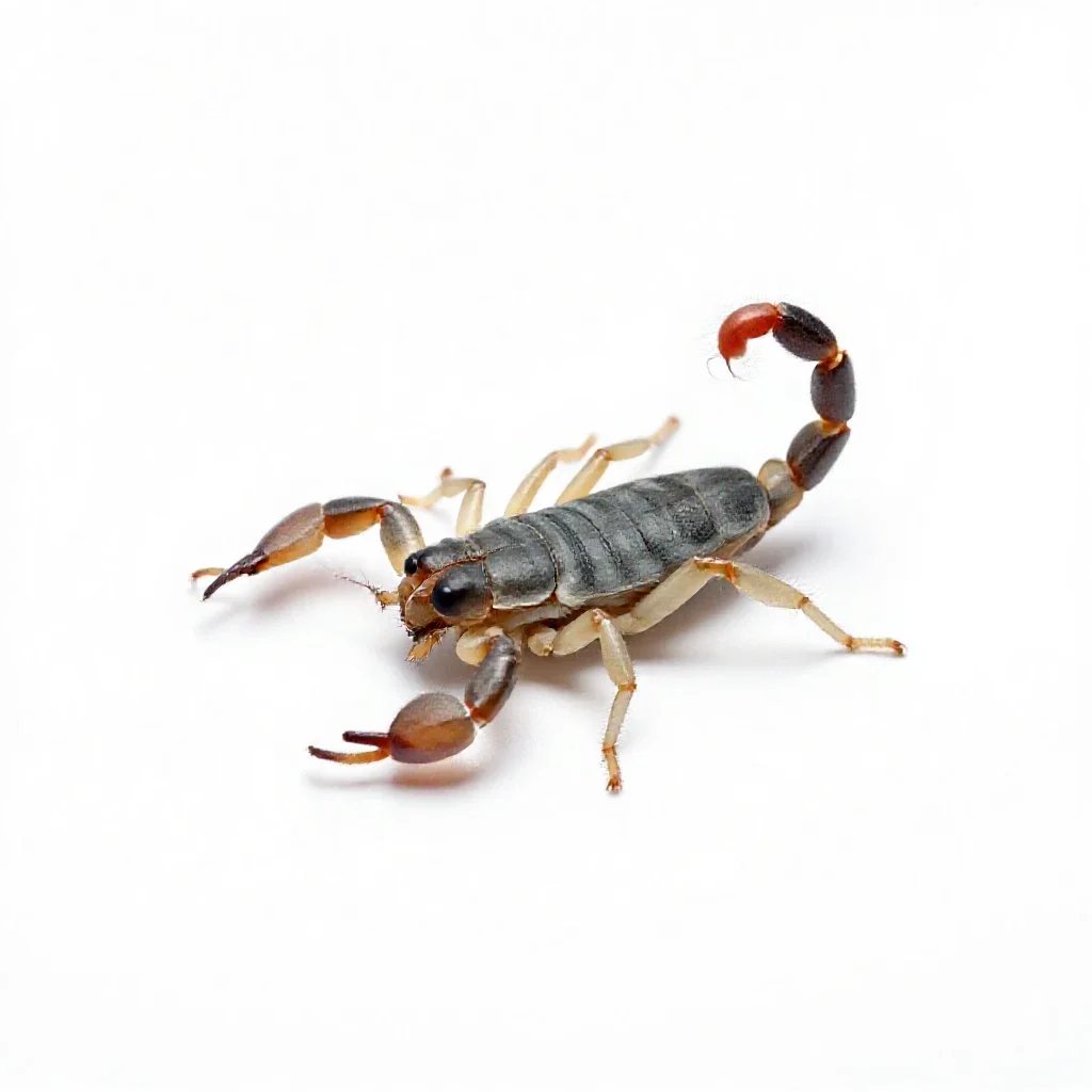 Scorpion fly isolated on a white background