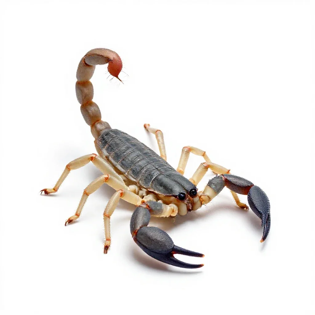 Scorpion isolated on a white background