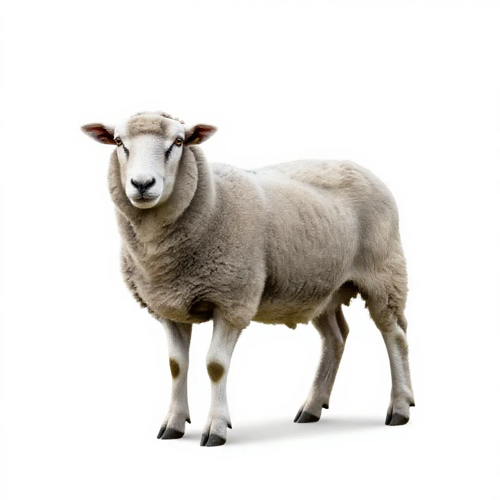 Sheep ked isolated on a white background