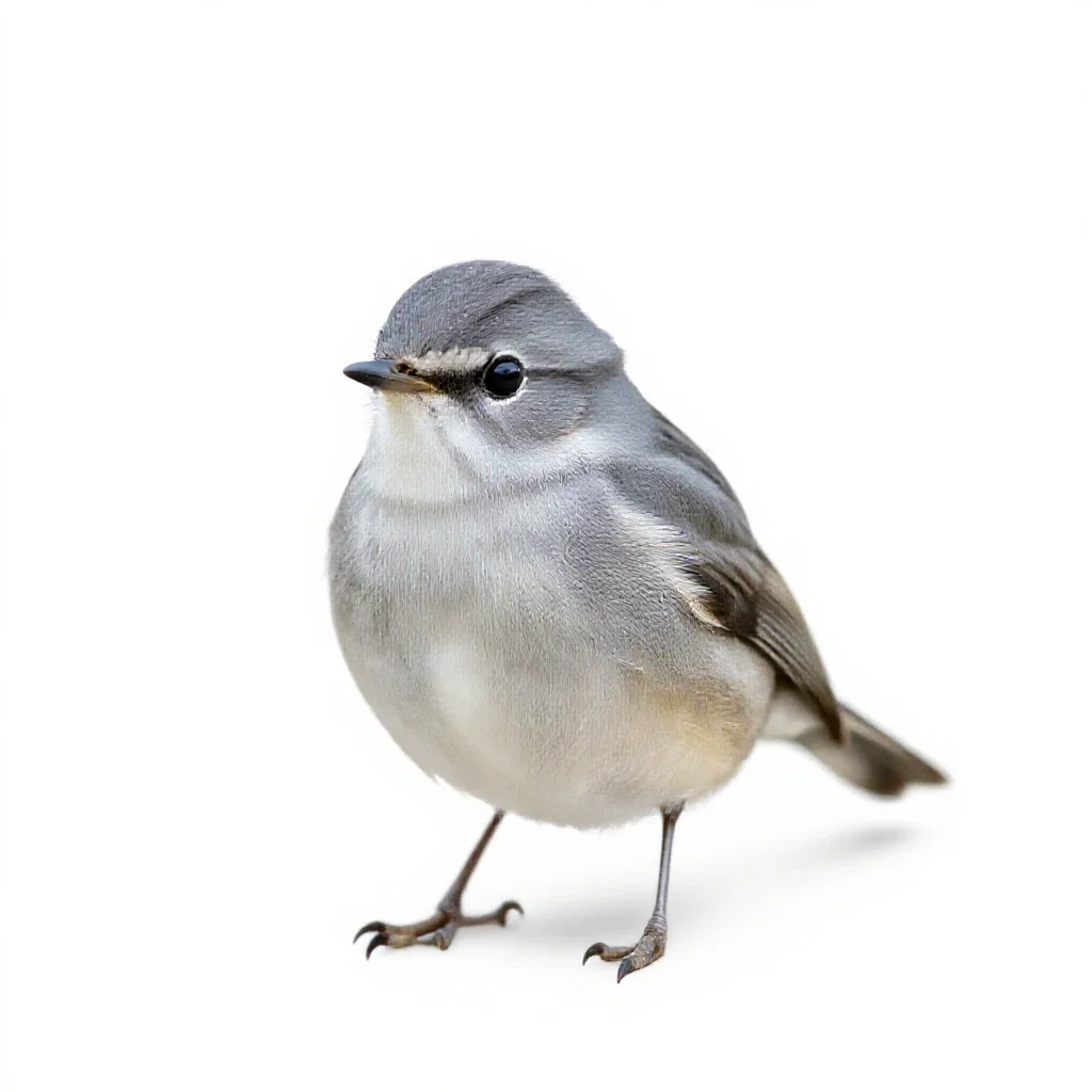 Small white isolated on a white background
