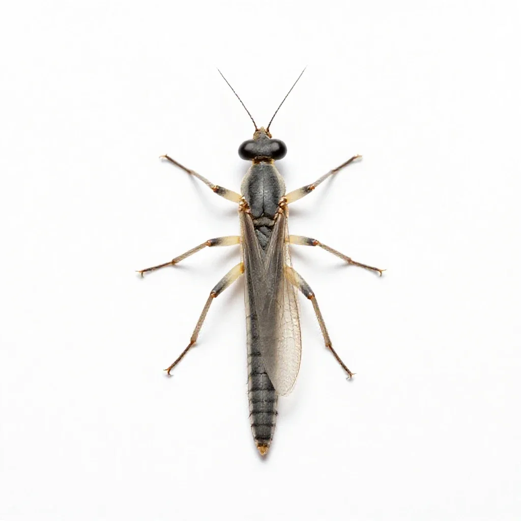 Snakefly isolated on a white background