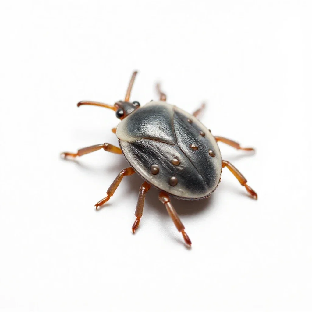 Soft tick isolated on a white background