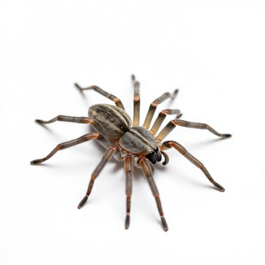 Spider mite isolated on a white background