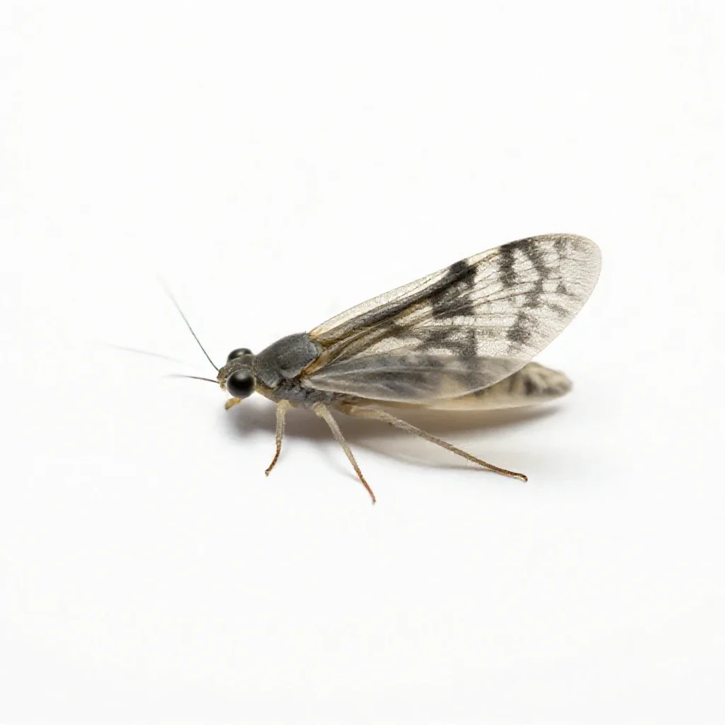 Stonefly isolated on a white background
