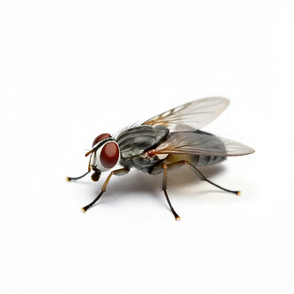 Tachina fly isolated on a white background