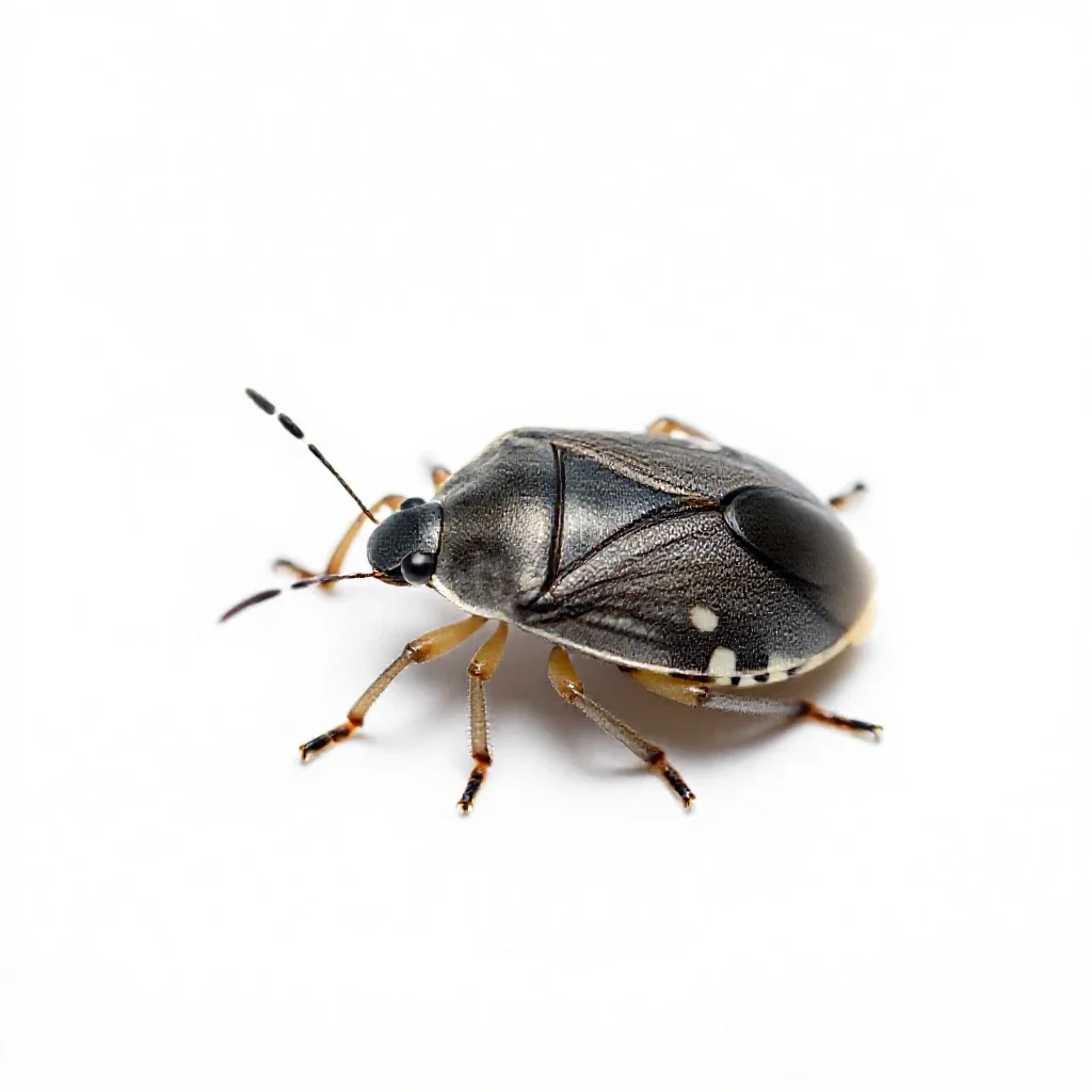 Tarnished plant bug isolated on a white background
