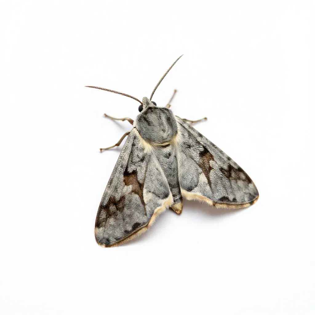 Tea tortrix isolated on a white background
