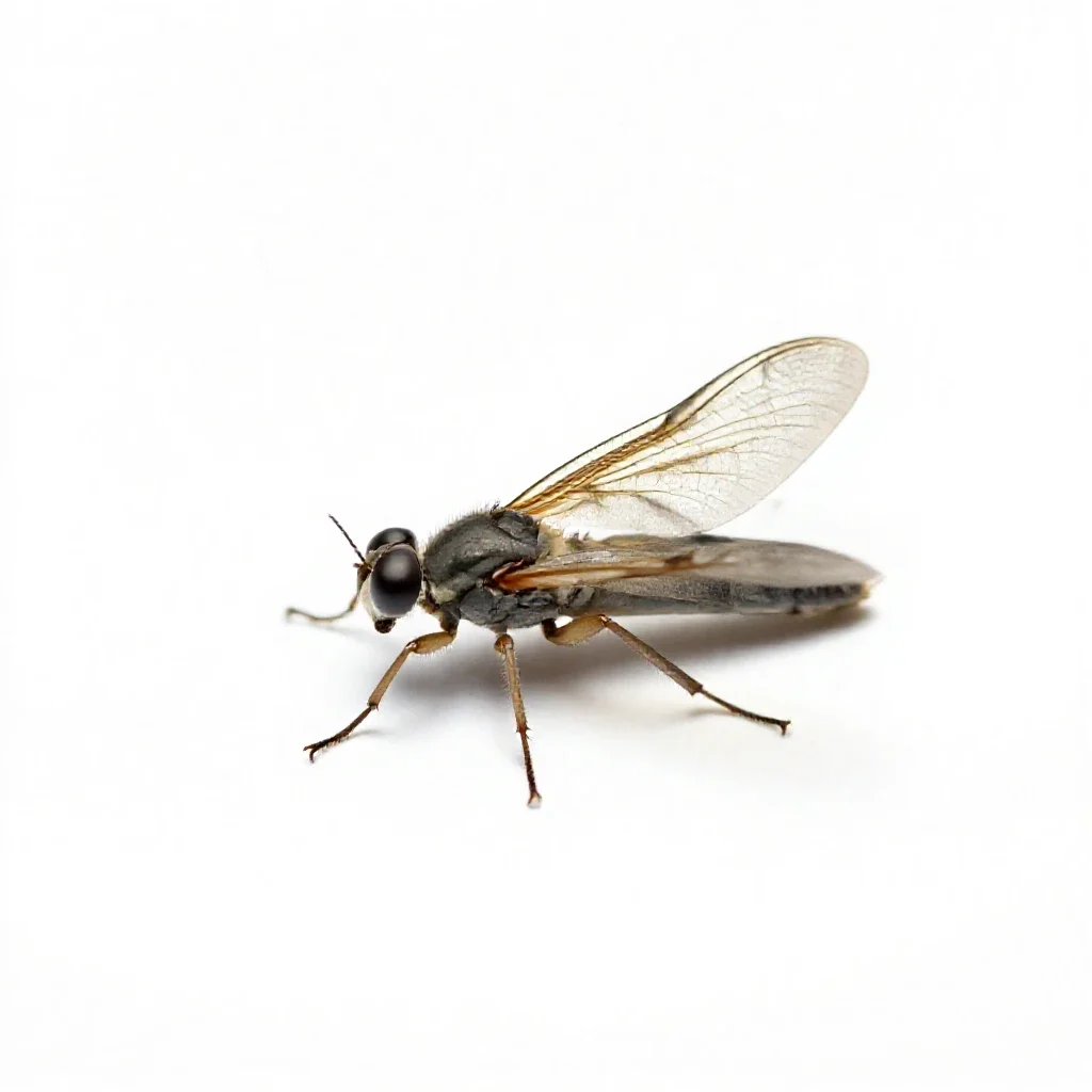 Thysanopter isolated on a white background