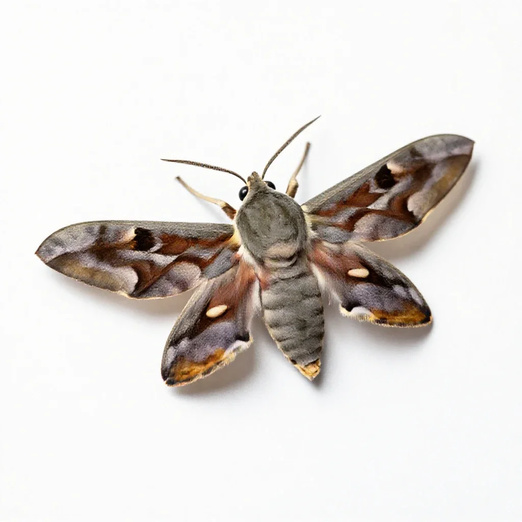 Tiger moth isolated on a white background
