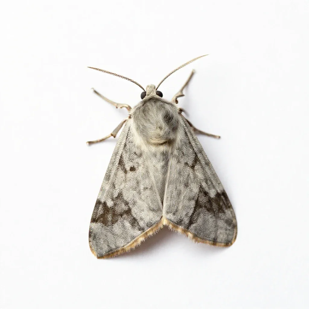 Tineoid isolated on a white background