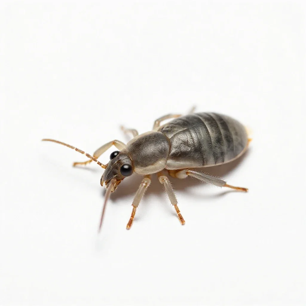 Trombidiid isolated on a white background