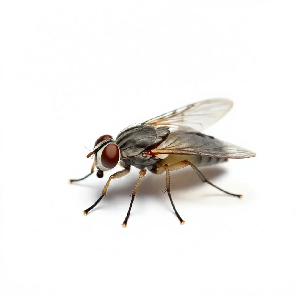 Tsetse fly isolated on a white background