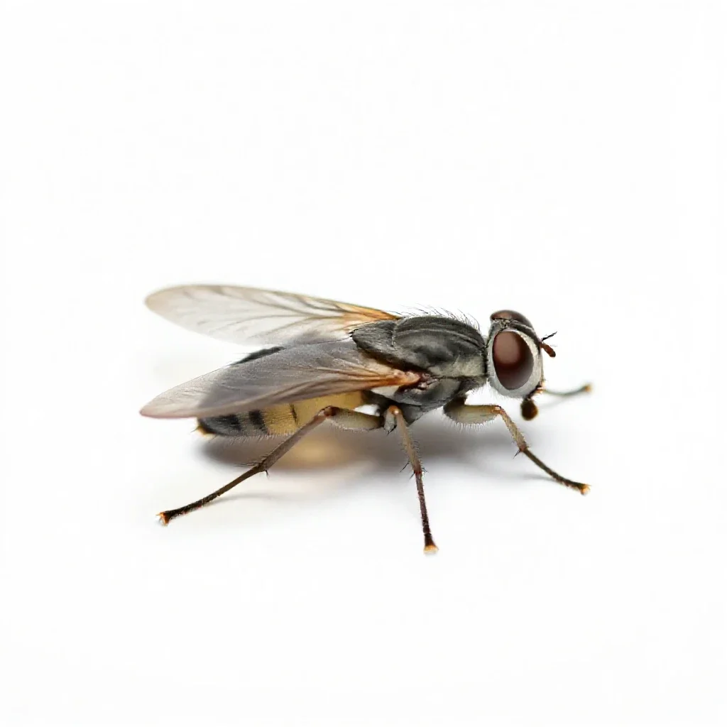 Warble fly isolated on a white background