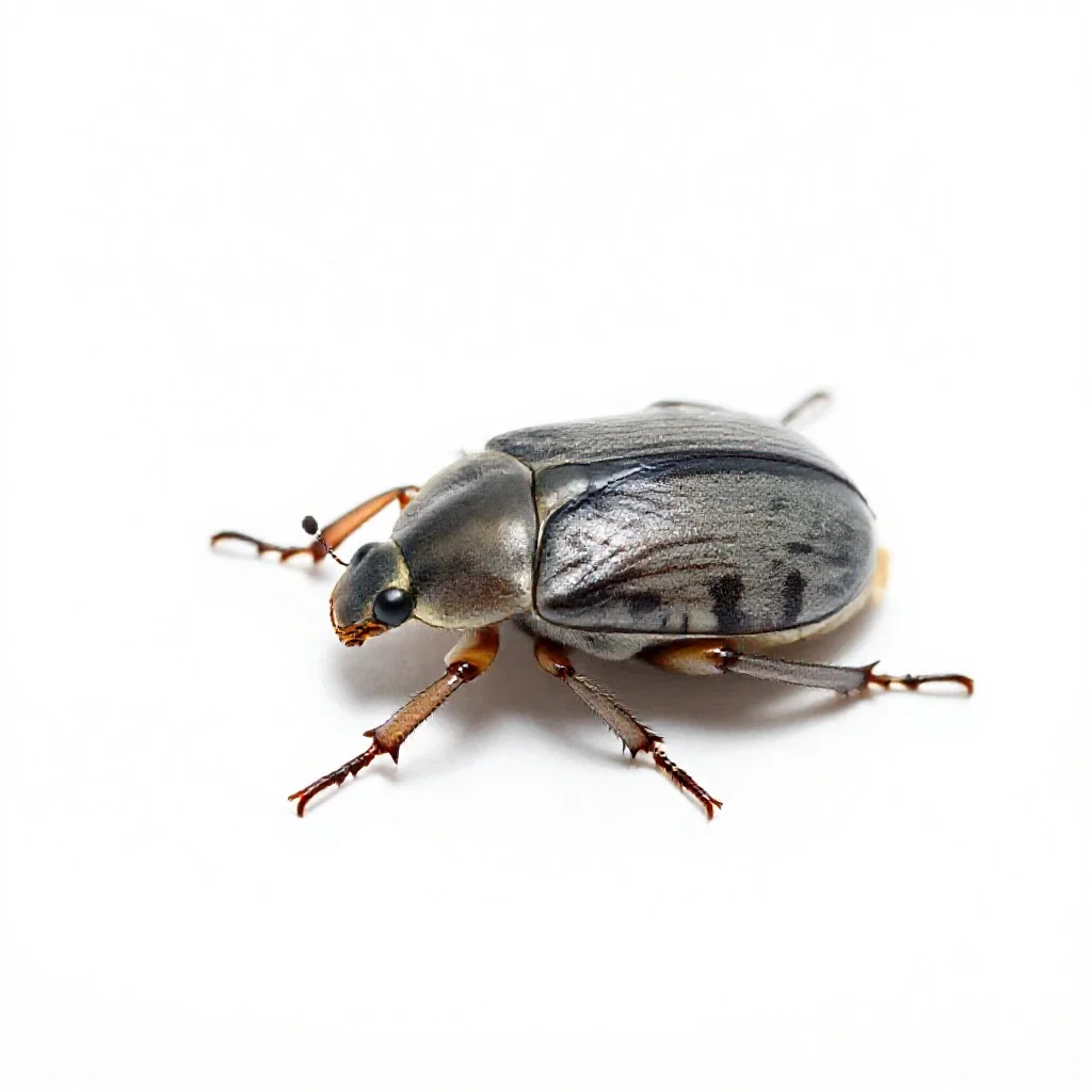 Water beetle isolated on a white background