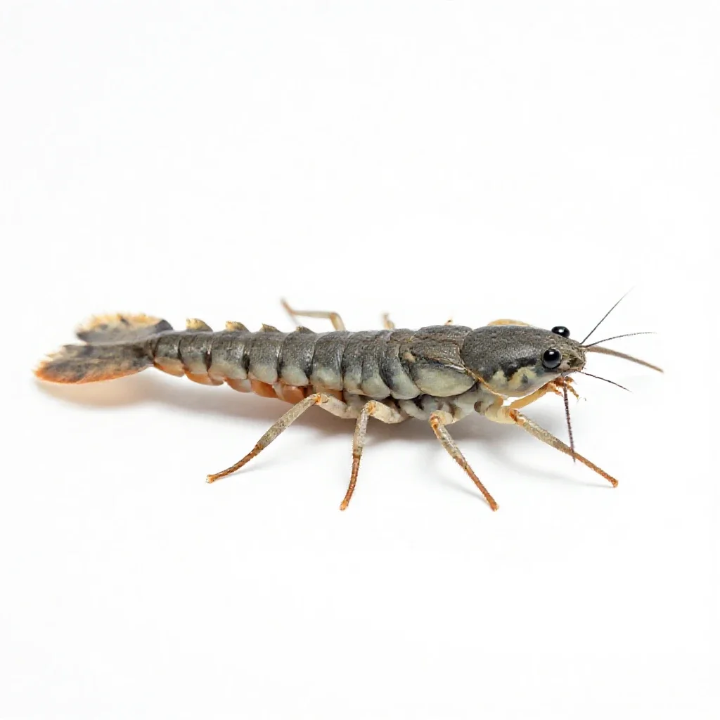 Water scorpion isolated on a white background