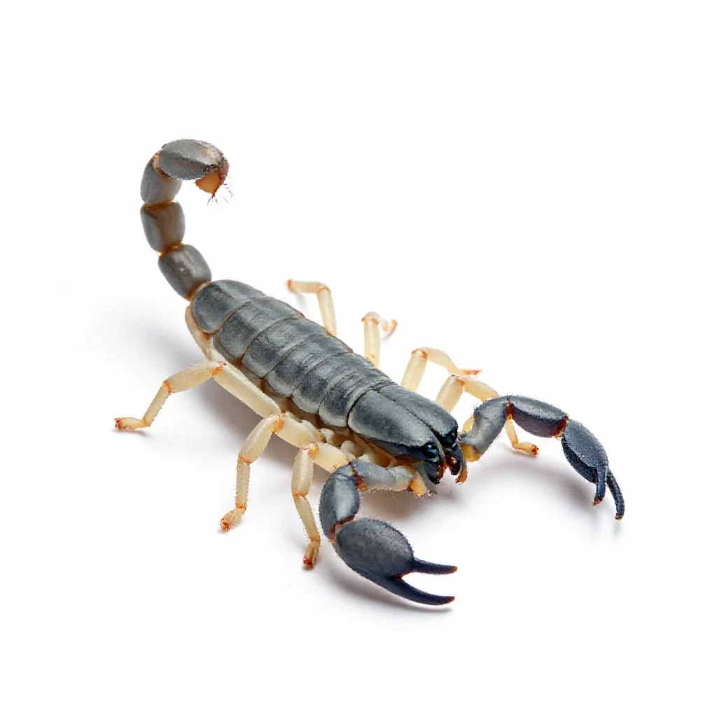 Whip-scorpion isolated on a white background