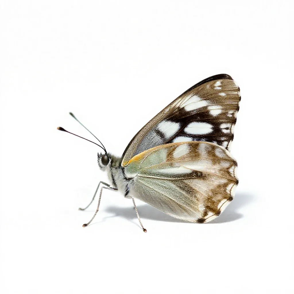White admiral isolated on a white background