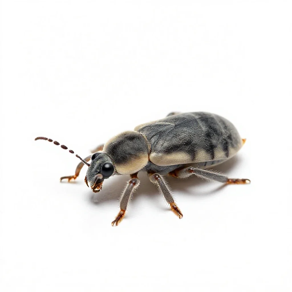 Woolly adelgid isolated on a white background