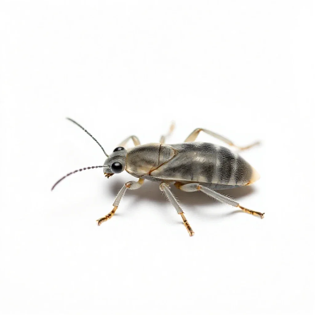 Woolly alder aphid isolated on a white background