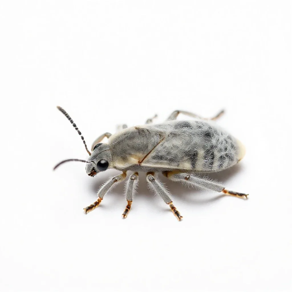Woolly aphid isolated on a white background