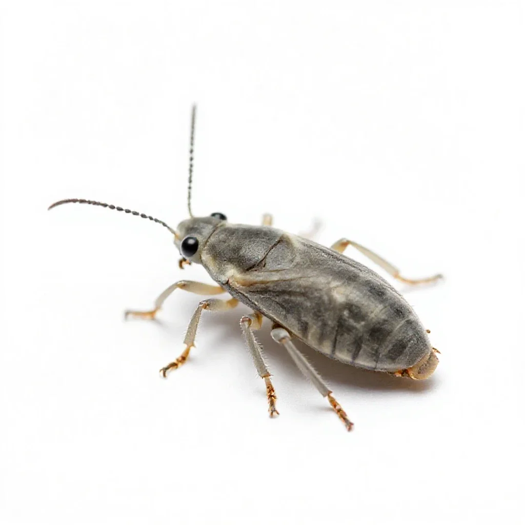 Woolly apple aphid isolated on a white background