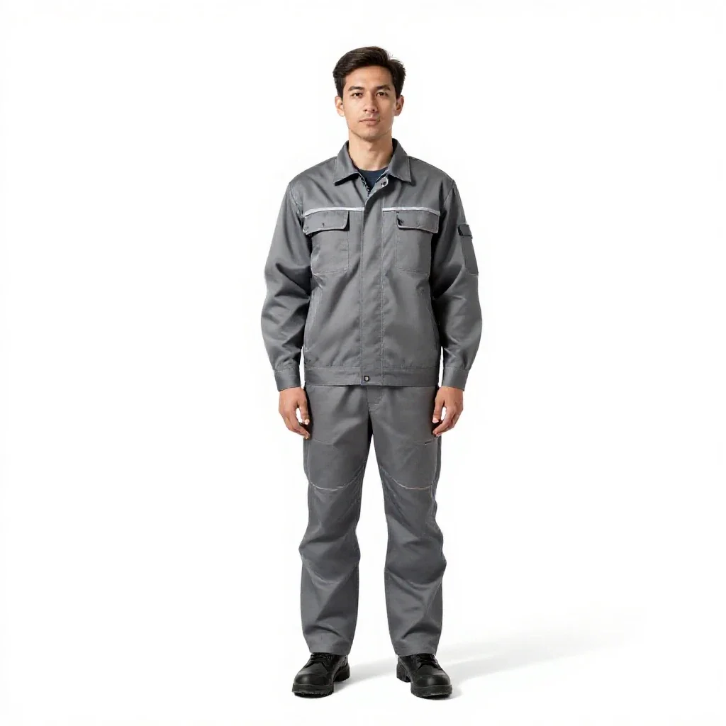Worker isolated on a white background