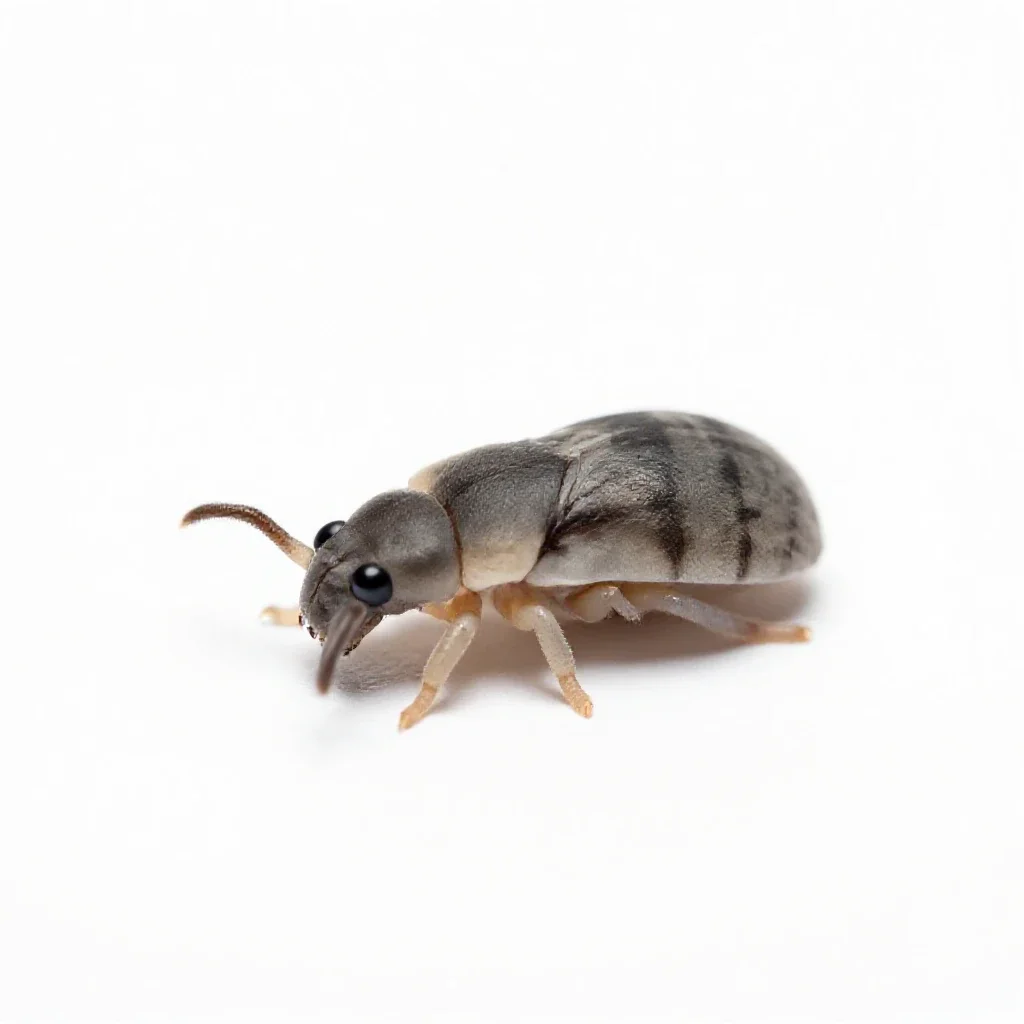 Acarus isolated on a white background