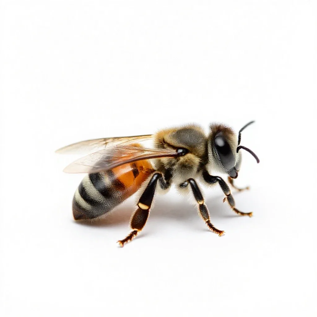 Andrena isolated on a white background