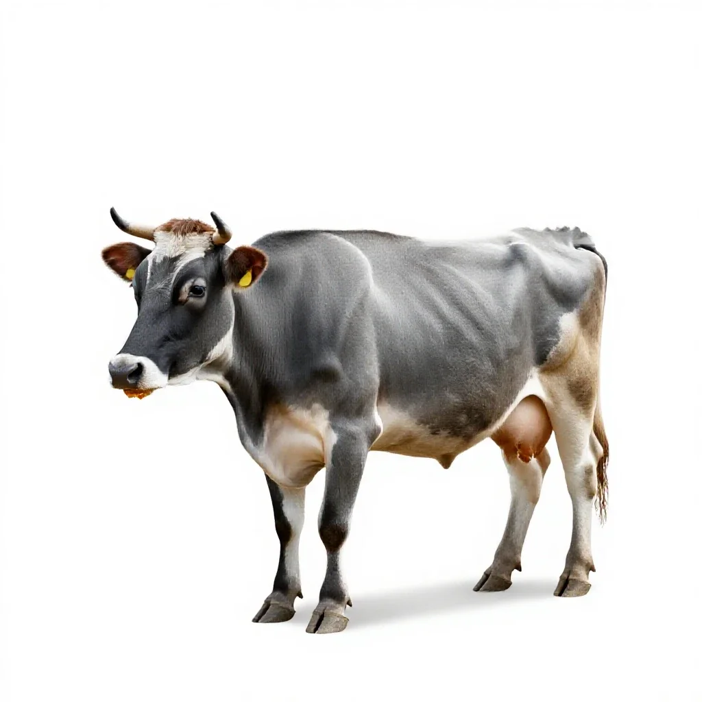 Ant cow isolated on a white background