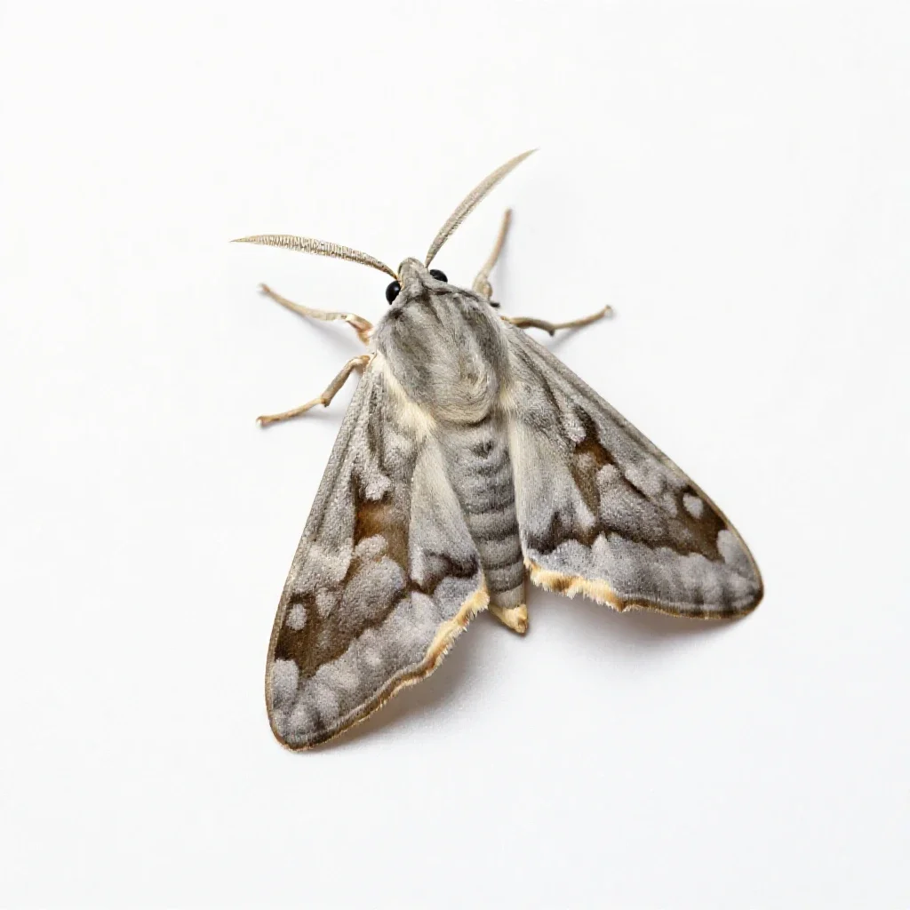 Arctiid isolated on a white background