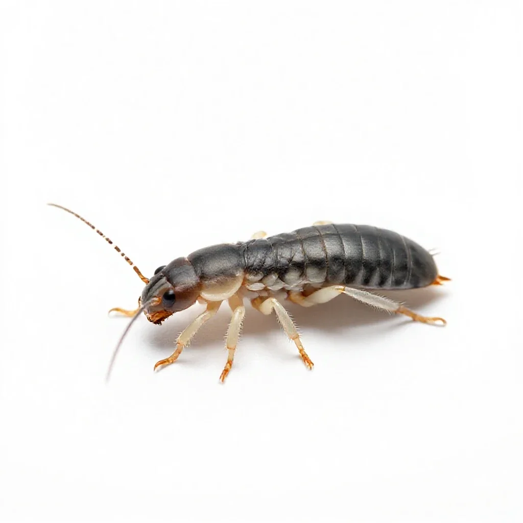 Earwig isolated on a white background