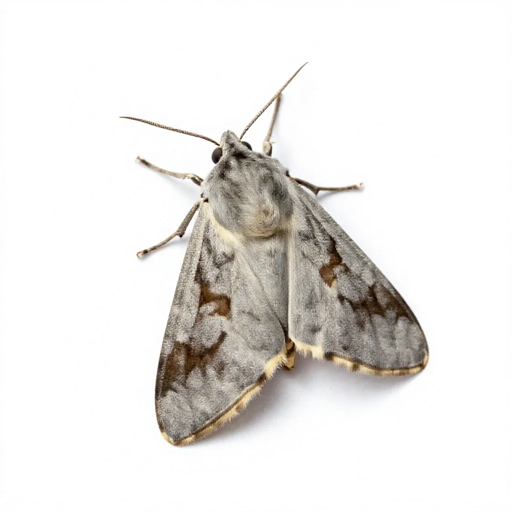 Eggar isolated on a white background