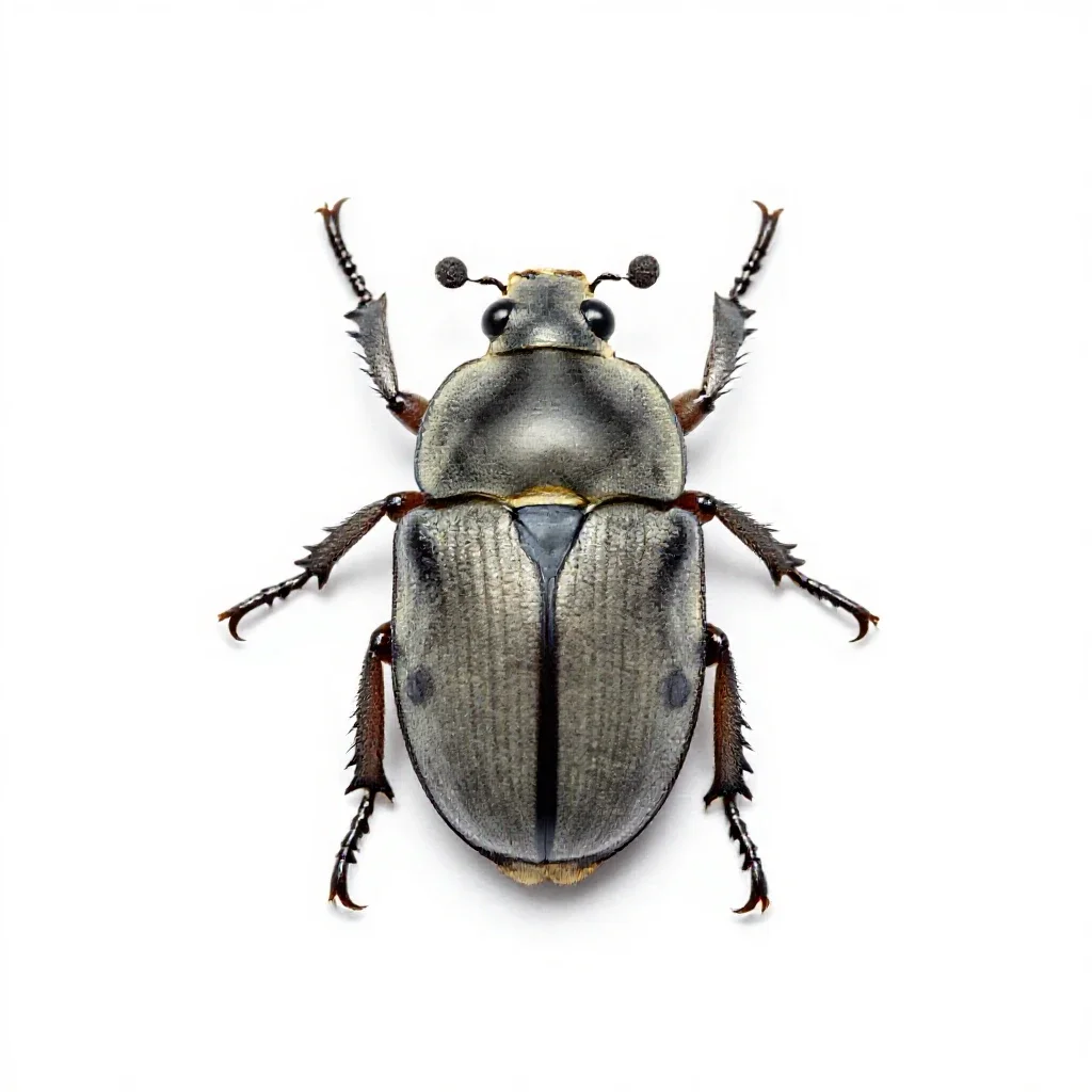 Elaterid beetle isolated on a white background