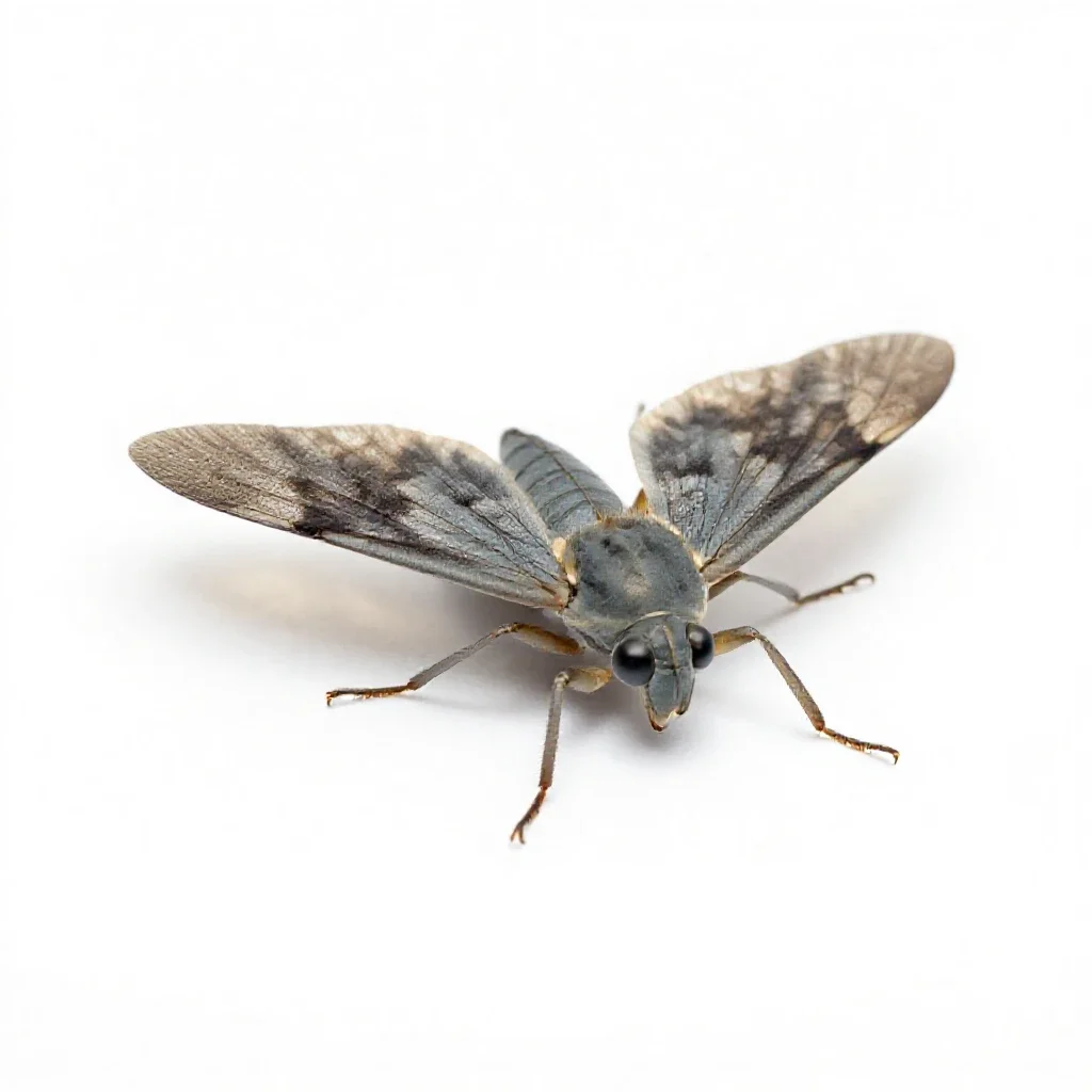 Odonate isolated on a white background