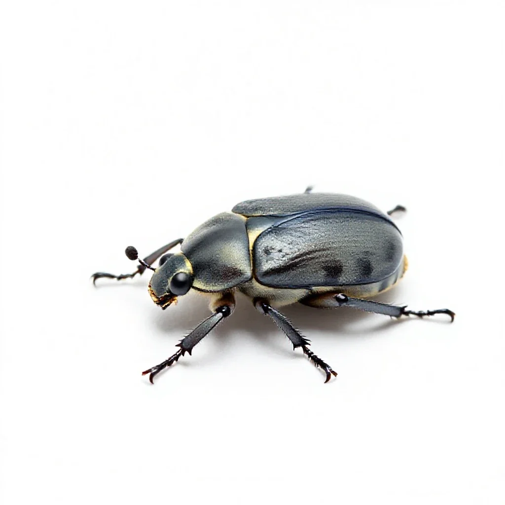 Oil beetle isolated on a white background