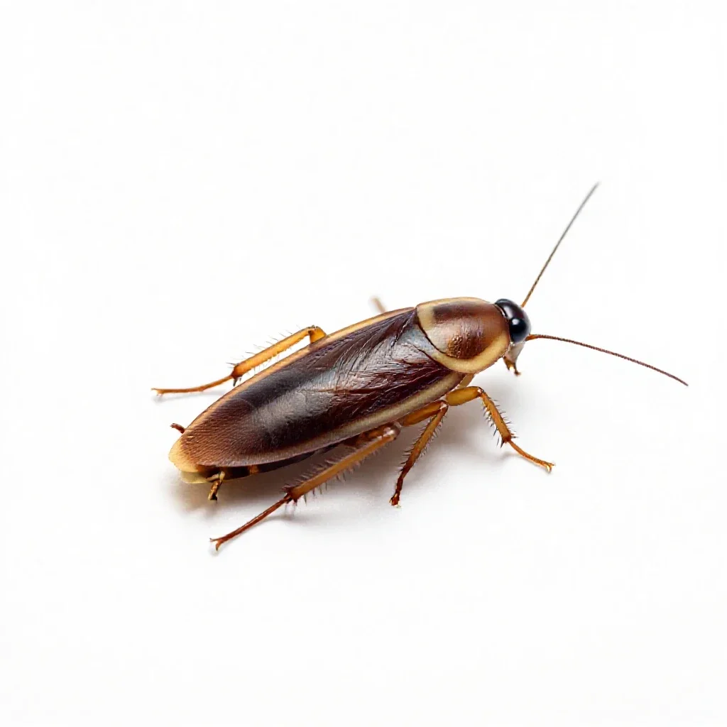 Oriental cockroach isolated on a white background