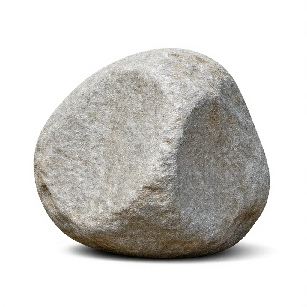 Boulder isolated on a white background