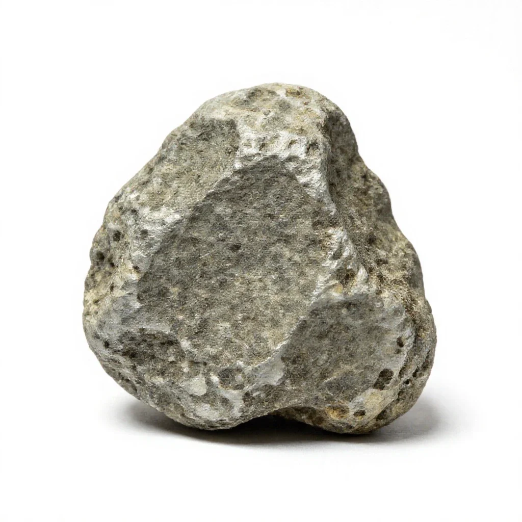 Chondrite isolated on a white background