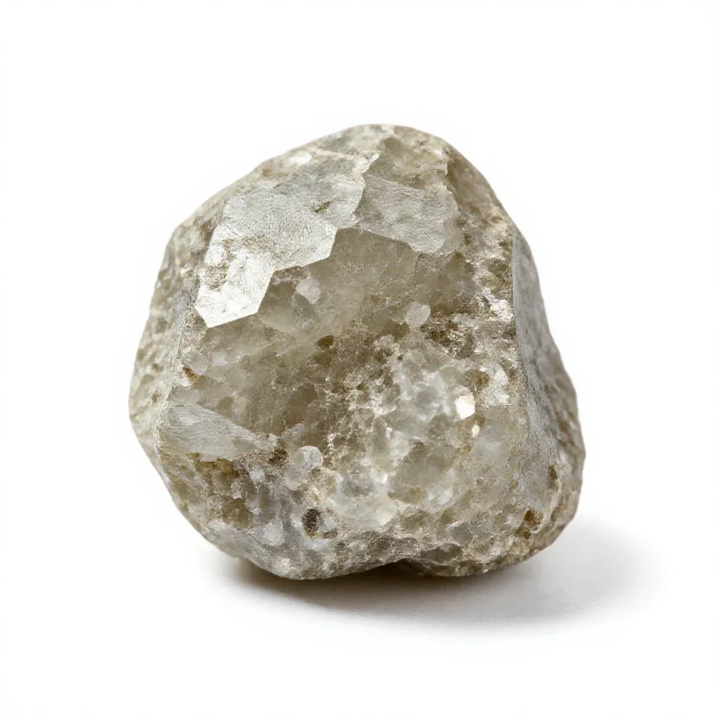 Crystallite isolated on a white background