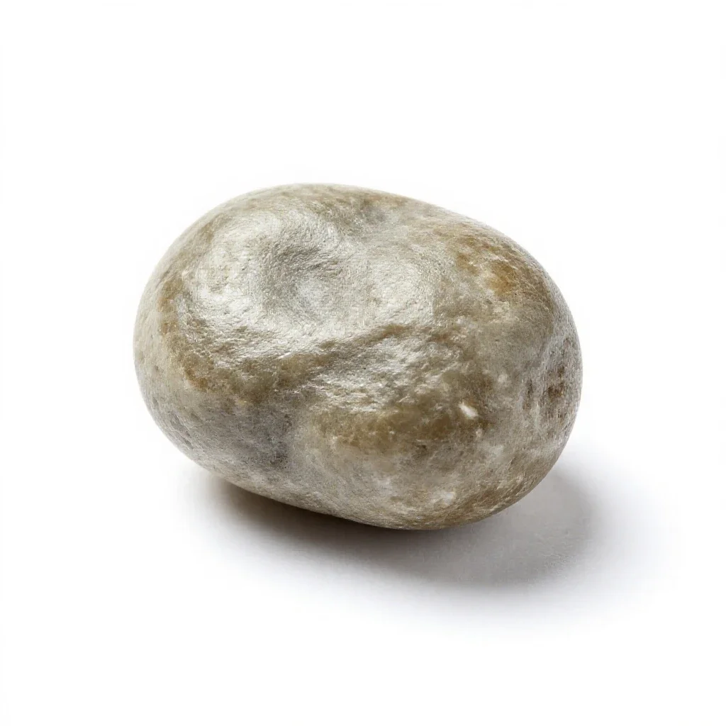 Gallstone isolated on a white background