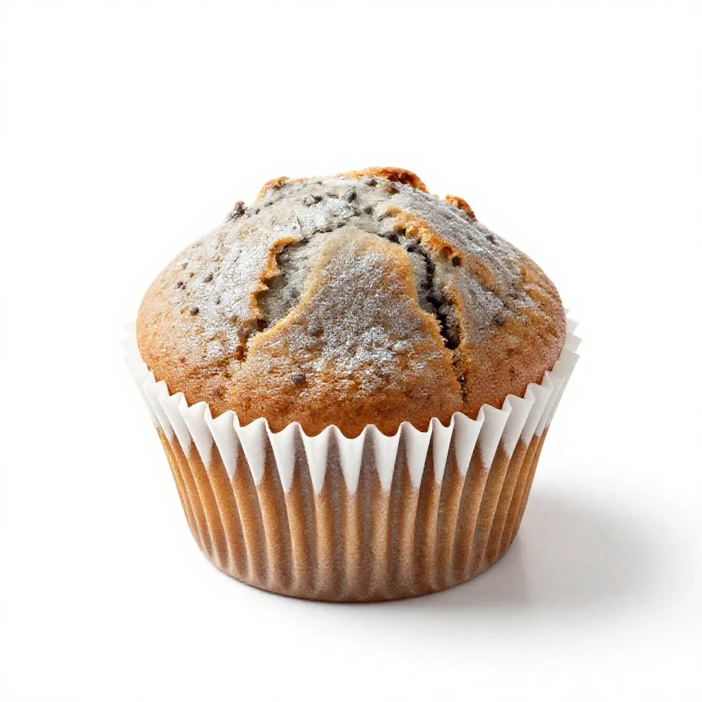 Muffin isolated on a white background
