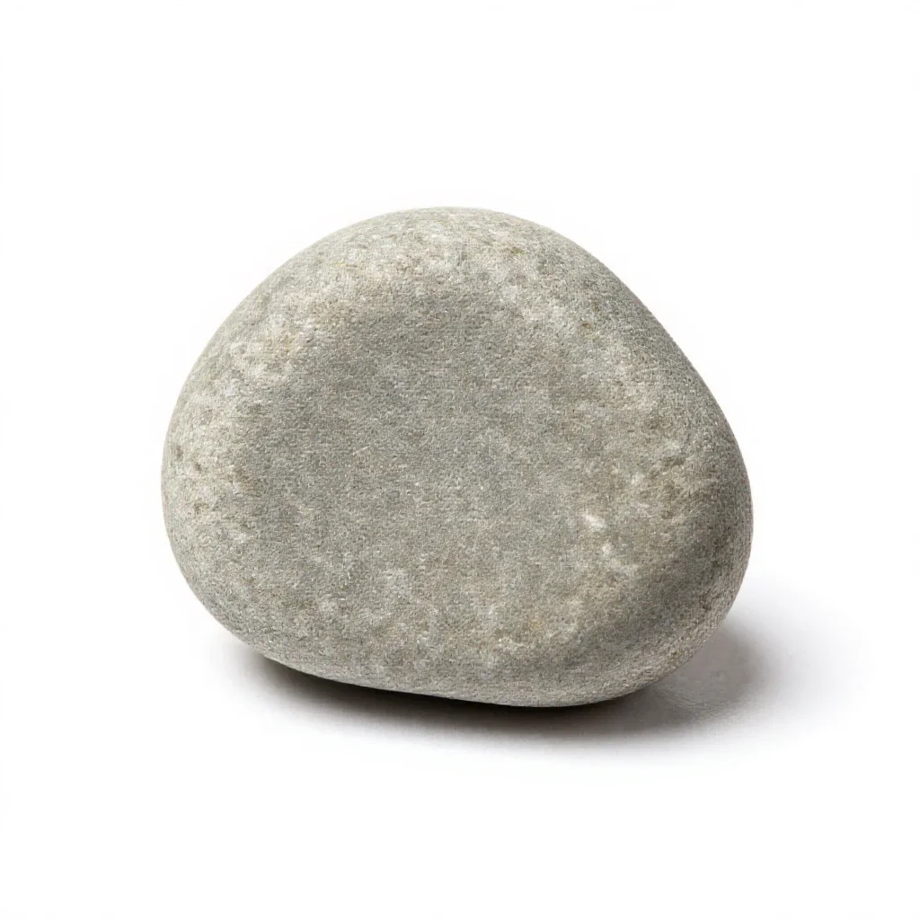Pebble isolated on a white background