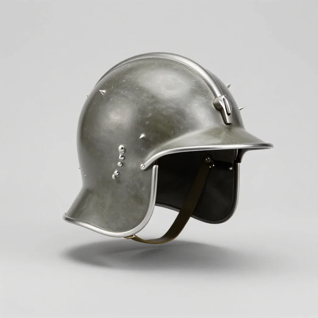 Pickelhaube isolated on a white background