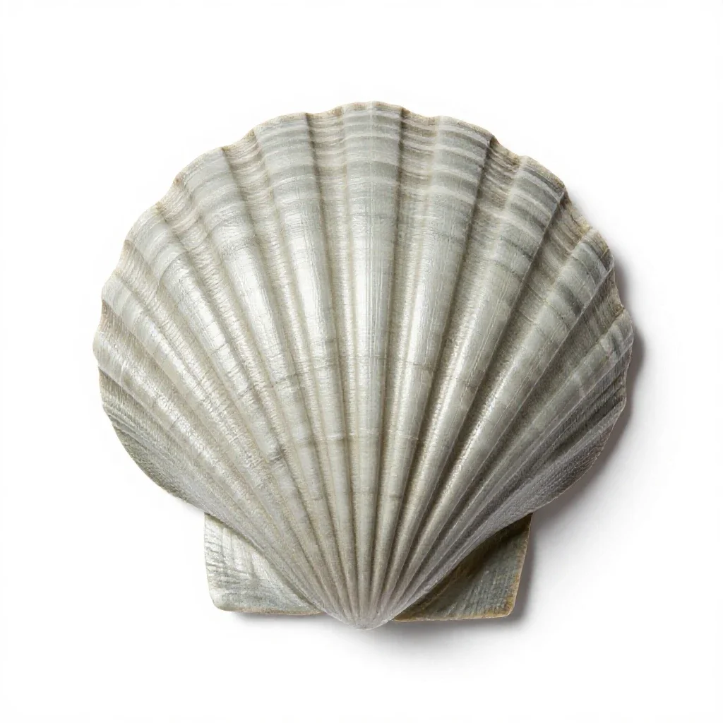 Shell plating isolated on a white background